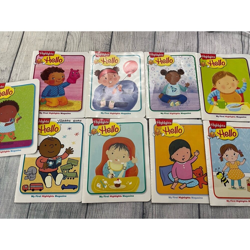 Nine Highlights Hello Baby Toddler Magazine Books, 2015-2016